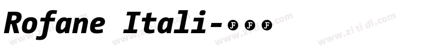 Rofane Itali字体转换